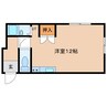 明星マンション 1Rの間取り
