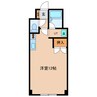 明星マンション 1Rの間取り