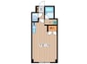 明星マンション 1Rの間取り