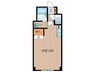 明星マンション 1Rの間取り
