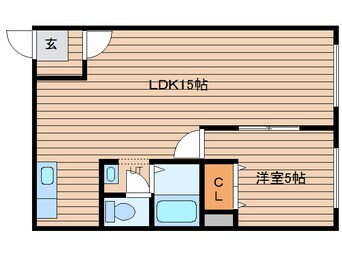 間取図 エーコーモア岩見沢Ｂ