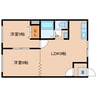 エーコーモア岩見沢Ｂ 2LDKの間取り