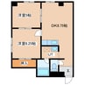 つかさビル 2DKの間取り