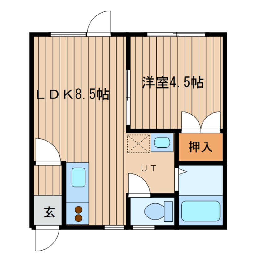 間取図 サンフロンティア　Ａ棟