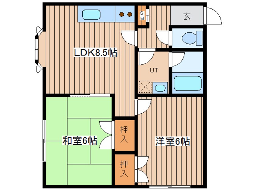 間取図 サンフロンティア　Ａ棟