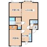 エスポワールＣ棟 2LDKの間取り