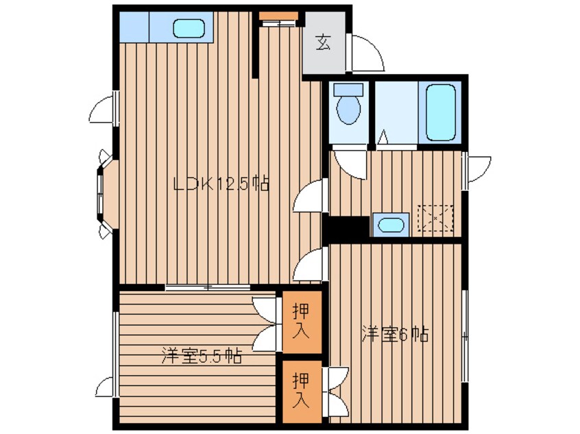 間取図 エスポワールＥ棟