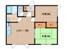 サンフロンテｨア　Ｄ棟 2LDKの間取り