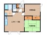 サンフロンテｨア　Ｄ棟 2LDKの間取り