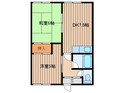 北二条コーポの間取図
