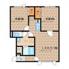 ラベンダー17 2LDKの間取り