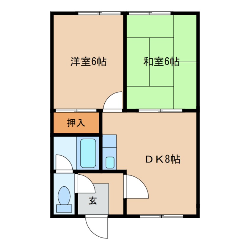 間取図 あやめコーポ