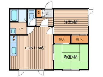 間取図 サンフロンティア　Ｂ棟