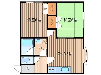 間取図 サンフロンティア　Ｂ棟