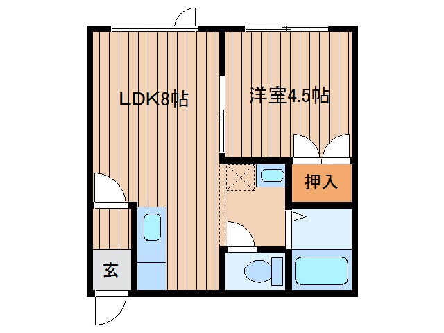 間取り図 サンフロンティア　Ｂ棟
