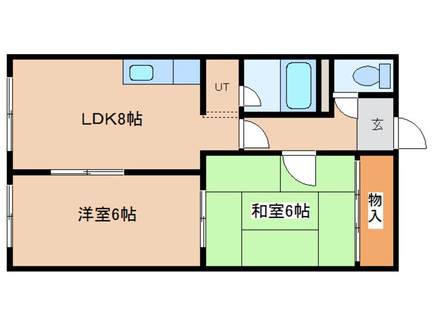 間取図 ハイツ愛らんど