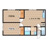 コーポゆもと５号棟 2LDKの間取り