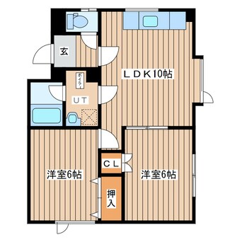 間取図 イーストＩＮ１１７