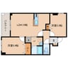 ハピネス１２ビル 2LDKの間取り