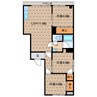 秀明シャレ 3LDKの間取り
