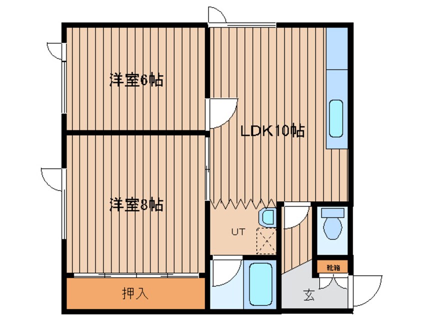 間取図 コーポ北都