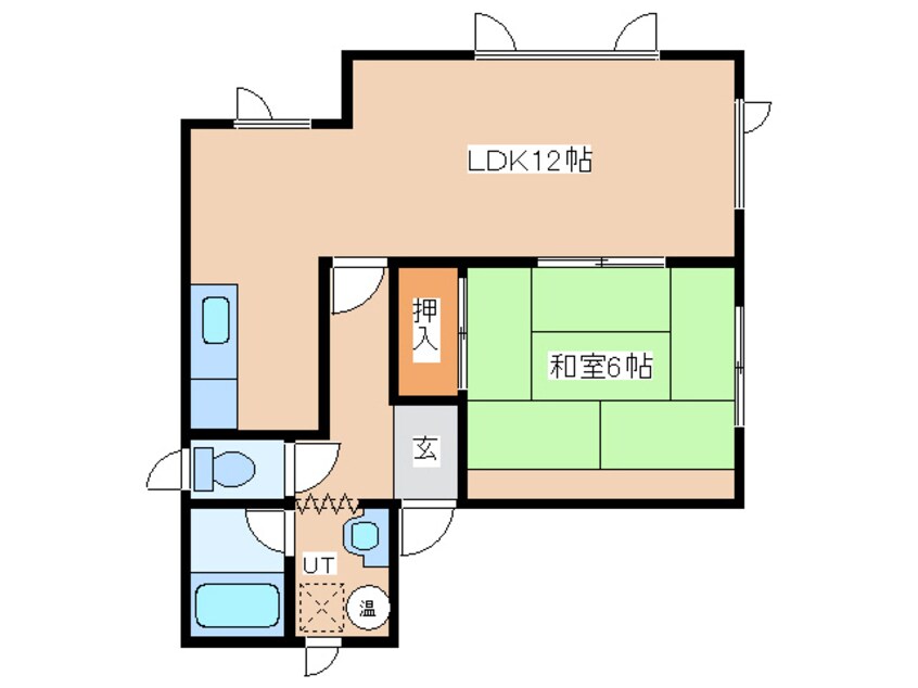 間取図 コーポ嵯峨