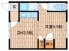 スタジアムゾーン 1DKの間取り