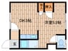 スタジアムゾーン 1DKの間取り