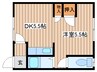 スタジアムゾーン 1DKの間取り