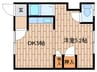 スタジアムゾーン 1DKの間取り