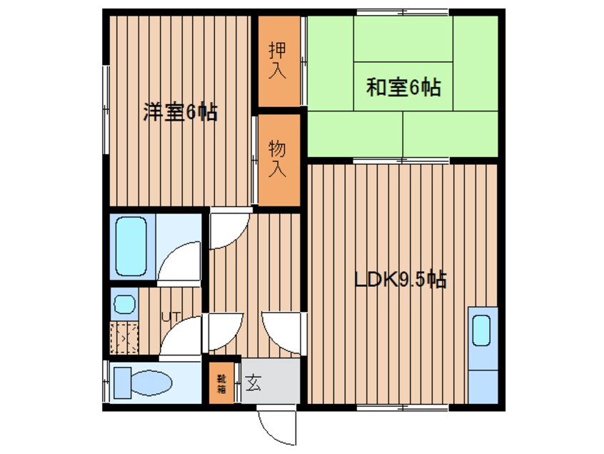 間取図 ハラダハイツ