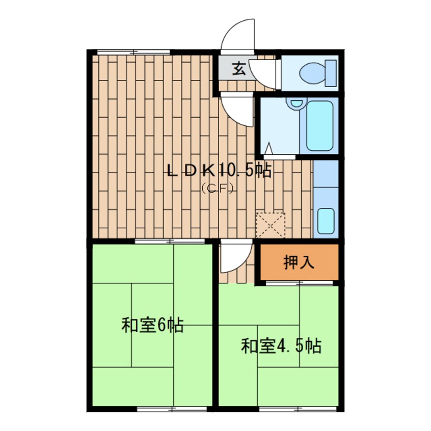 間取図 シティハイムアルファーⅡ