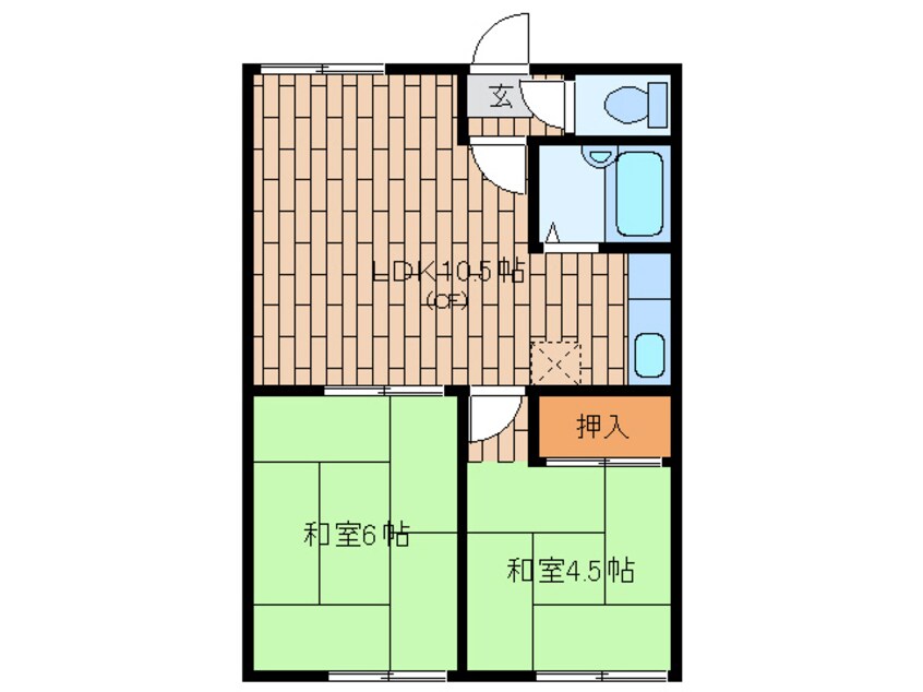 間取図 シティハイムアルファーⅡ