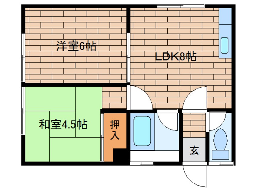 間取図 ６条東ハイツ