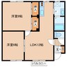 casa９条西 2LDKの間取り