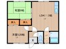 宮の下ハイツ　NO.2 2LDKの間取り