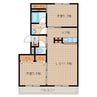 レ・バンテ 2LDKの間取り