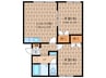 メイフェアー南町 2LDKの間取り