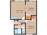 メイフェアー南町 2LDKの間取り