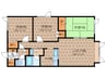 ドゥエルパレス正英 3LDKの間取り