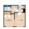 グリーンヴィラ緑が丘 1DKの間取り