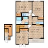 north　court 3LDKの間取り
