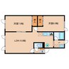 ノースヴィラ北三条　Ⅲ 2LDKの間取り