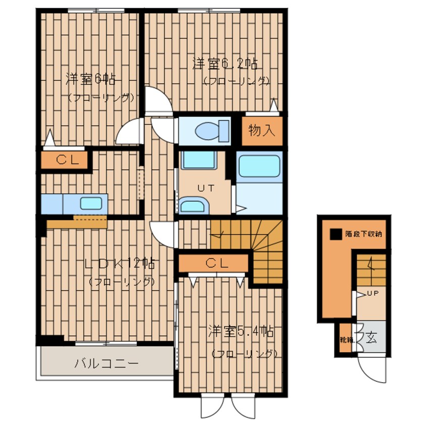 間取図 west　court