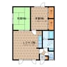 アイリス26 2LDKの間取り