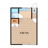 シャトレー1条 1Rの間取り