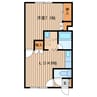 サンハイツ 1LDKの間取り