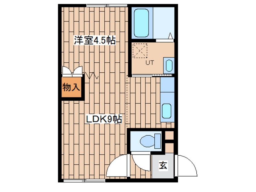 間取図 函館本線/深川駅 徒歩20分 1階 築29年