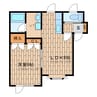 ラディアント610 1LDKの間取り
