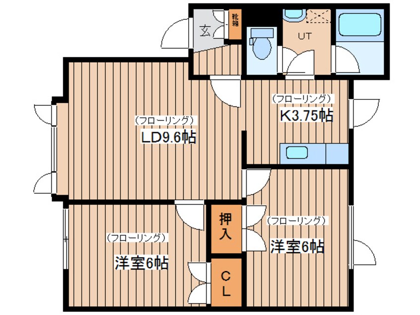 間取図 ハイツ272